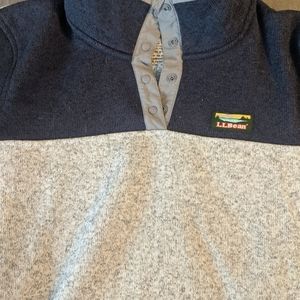 Llbean block sweater